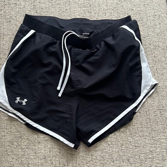 Under Armour Black and White Women's Shorts - Picture 1 of 3